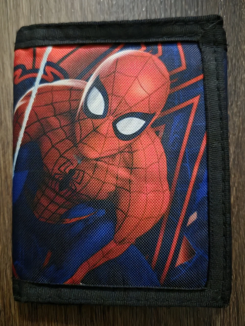 NEW Spiderman Marvel Canvas Tri-fold Velcro Wallet